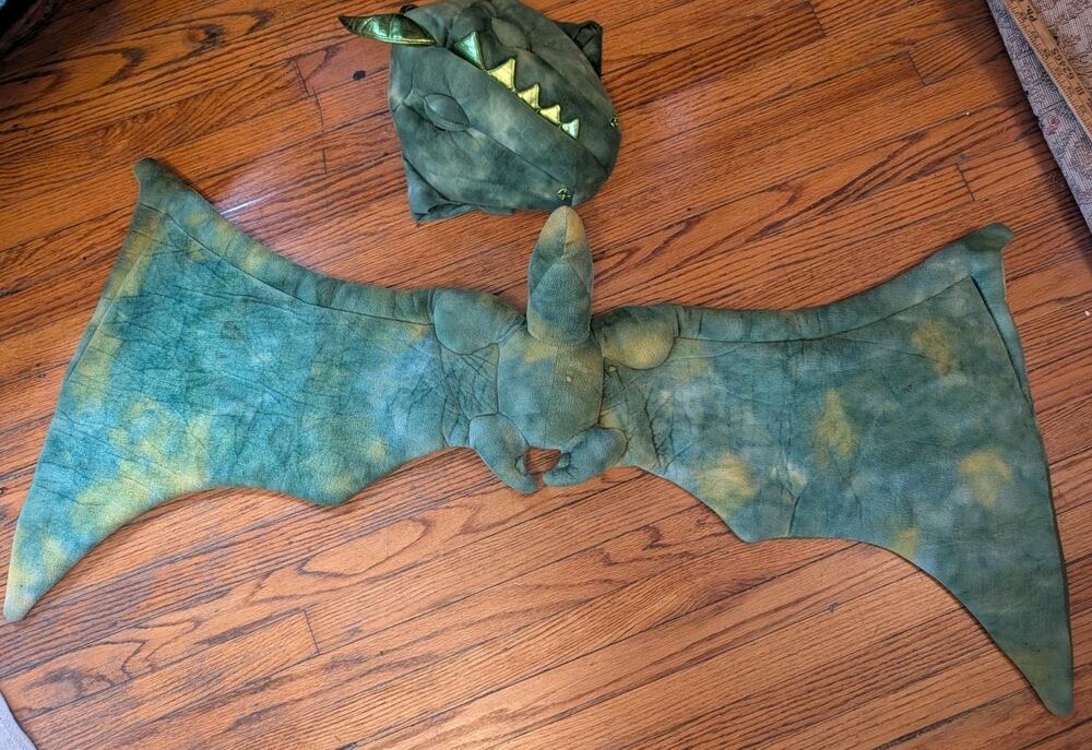 Halloween Dinosaur Costume 2 Piece Flap Wings Child One Size Making Believe